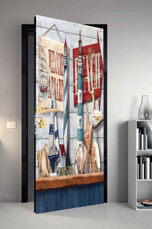 QTH 29.8 cm QTH Graphics Dor-4959 Design Door Sticker Self Adhesive Sticker  (Pack of 1)