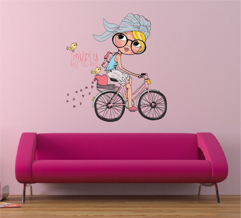 BALKRISHNA WALL STICKER 60 cm BIKE THEM Self Adhesive Sticker  (Pack of 1)