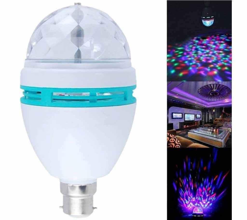 Multicolor Rotating LED Bulb