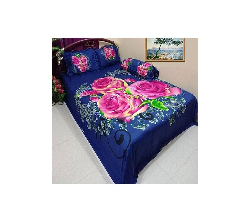 Cotton King size Bedsheet & Pillow Cover