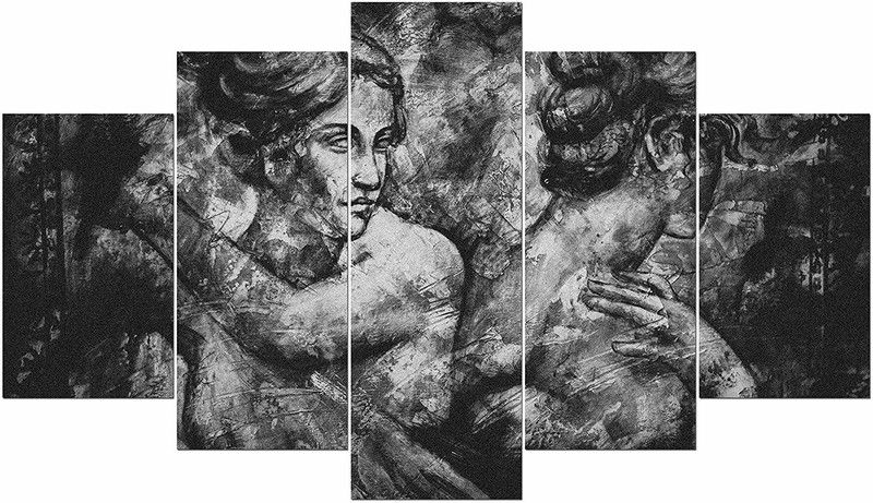 Kartik Digital Print 5 Panel Mother Painting Wall Decor Wall Art Wooden Painting Wallpapers for Home Pack of 5  (Multicolor)
