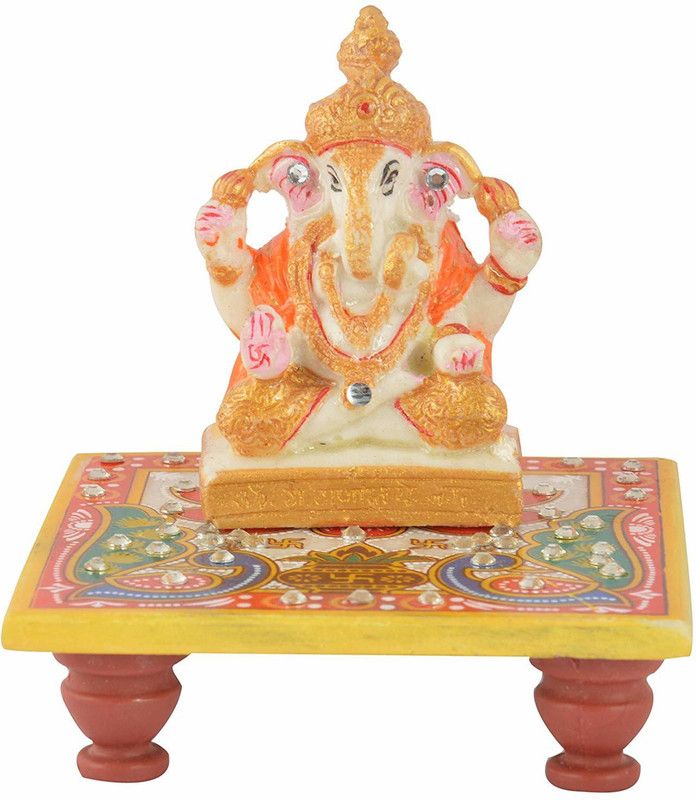Unique Indian Crafts Decorative Showpiece - 8 cm  (Marble, Multicolor)