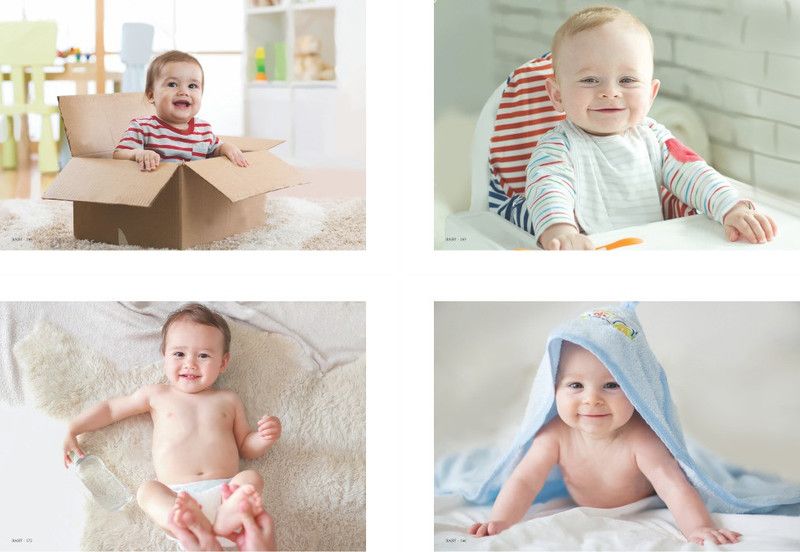 Pack of 4 Baby Posters | Baby Wall Poster | Posters for pregnant Women | Cute Baby Posters | Smiling Baby Posters |Gloss Laminated Poster 300 Gsm Paper (12*18 inch)| Paper Print (Rolled) Paper Print  (13 inch X 19 inch)