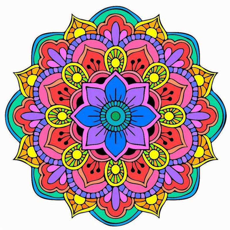 Adfuel 45.72 cm APM_RANGOLI_L58 Self Adhesive Sticker  (Pack of 1)