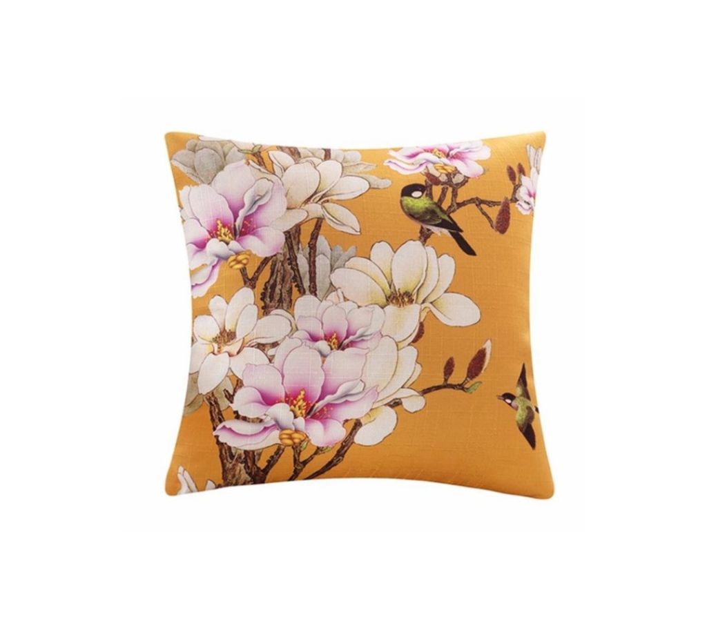 1 pcs Home Decor Flowers Polyster Square Pillow Cover