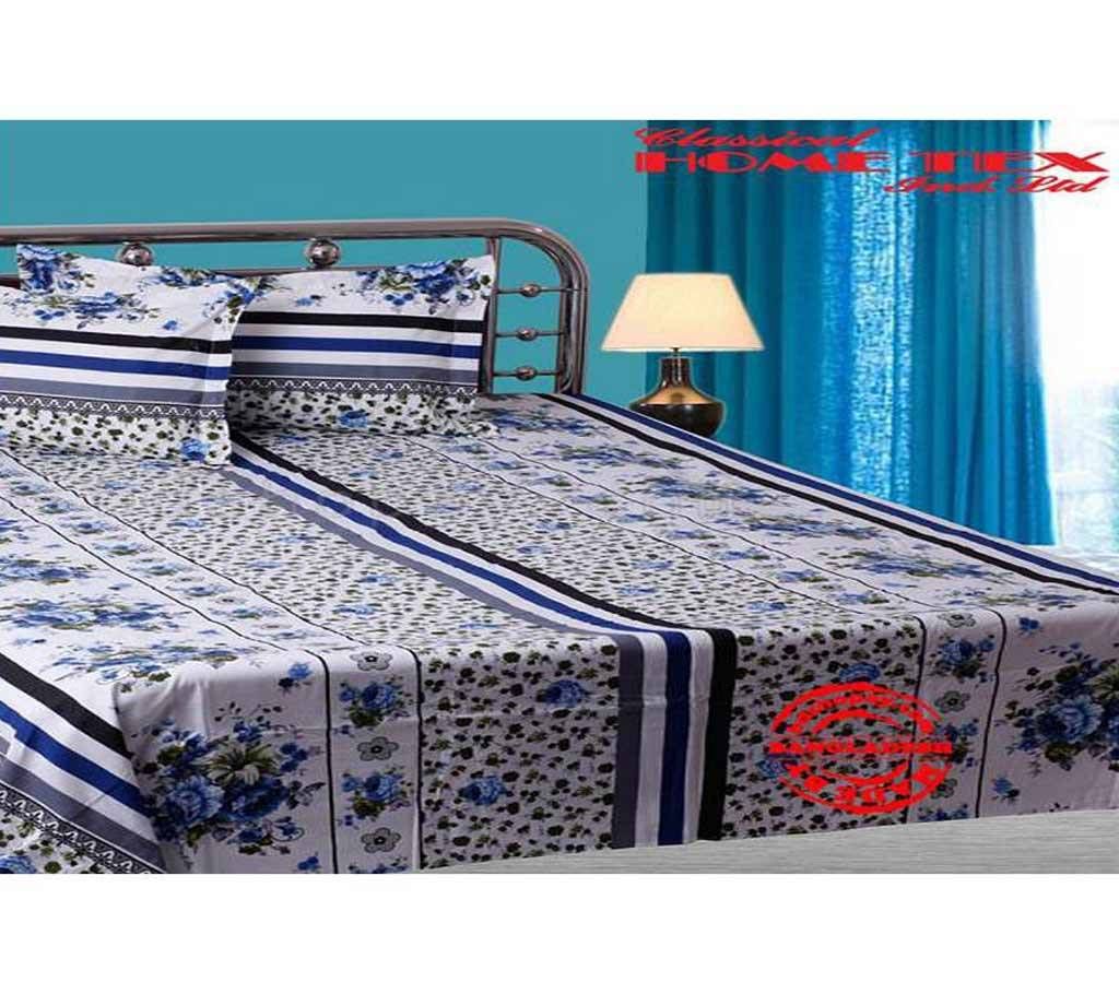 Bed Sheet with Two Pillow Cover