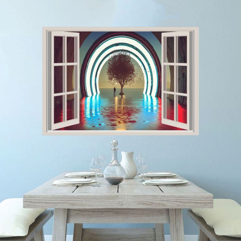 digital print world Fantasy Multicolor Wallpaper  (60 cm x 90 cm)