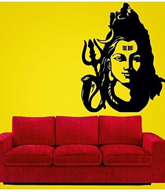 Asmi Collections 78 cm Beautiful God Shiva and Ganga Removable Sticker  (Pack of 1)