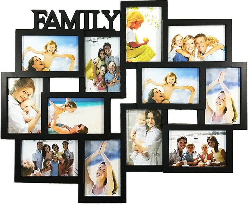 SWASTIK GIFT GALLERY MDF Personalized, Customized Gift Best Friends Reel Photo Collage gift for Friends, BFF with Frame, Birthday Gift,Anniversary Gift Wall  (Black, 12 Photo(s), 2X3)