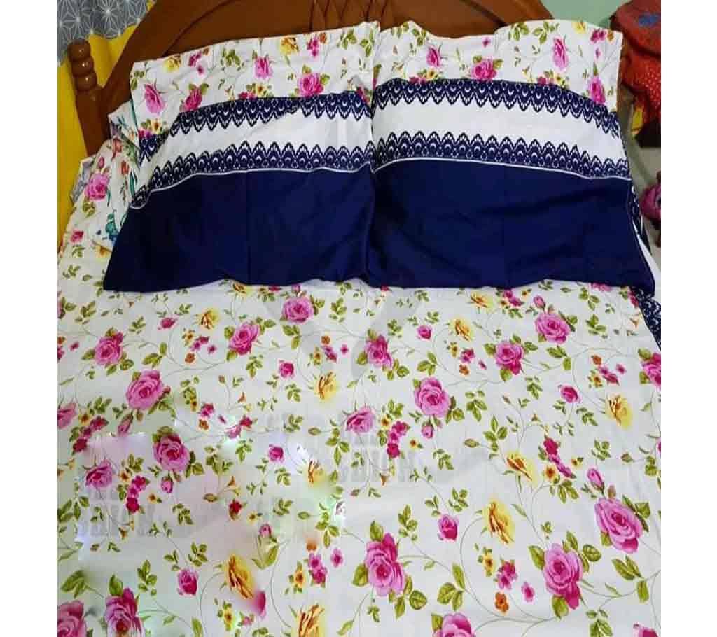 Bed sheet-Double with 2 pcs pillow Cover 
