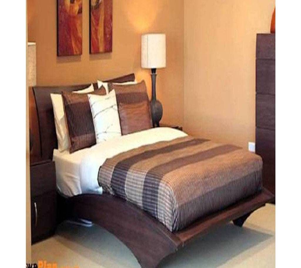 Queen Size Wooden Bed (Mahogany)