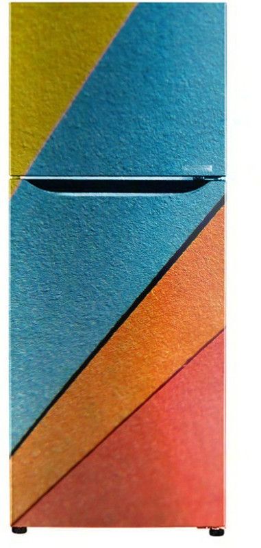 Advait Designs 60 cm Advait Designs decorative colourfull painting design wallpaper poster Adhesive Vinyl sticker fridge wrap decorative sticker (pvc vinyl covering area 60cm X 160cm ) Self Adhesive Sticker  (Pack of 1)