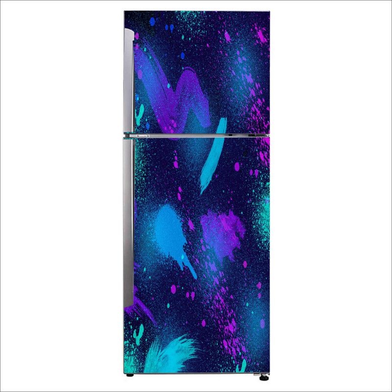 Advait Designs 60 cm Advait Designs Decorative abstract colorful graphic vector Extra Large Fridge Sticker Self Adhesive Sticker  (Pack of 1)