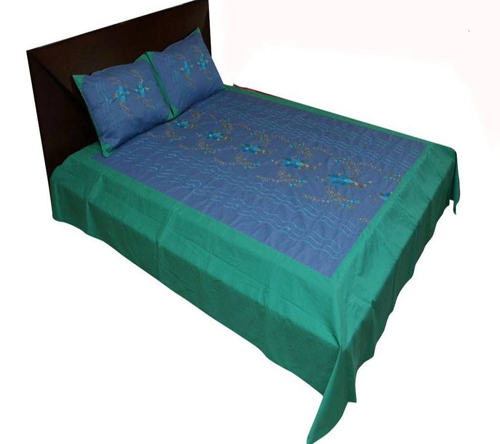 King Size Cotton Embroidery Bedsheet