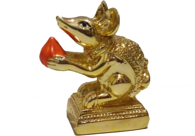 AGS Creation Decorative Showpiece - 18 cm  (Ceramic, Gold)