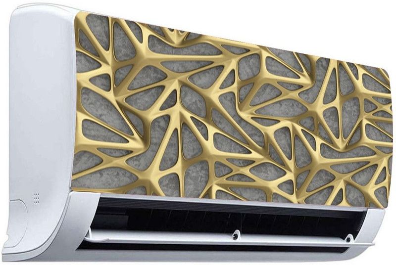 QTH 91 cm QTH PATTERNS DESIGN AC STICKER SUITABLE FOR ALL TYPE OF AC QTH-AC-6527 Self Adhesive Sticker  (Pack of 1)