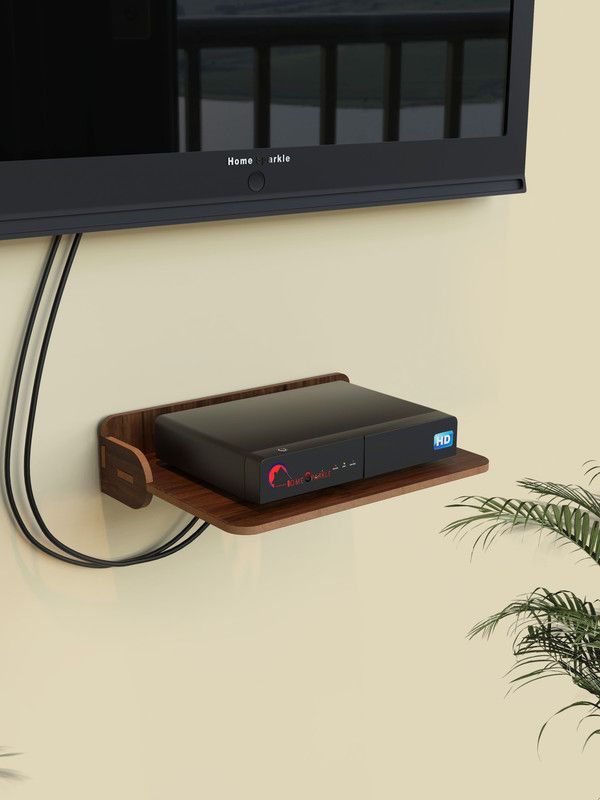 Wooden Set Top Box Stand/DTH Stand/WIFI Router Stand,Wall Mount with Wifi Holder MDF (Medium Density Fiber) Wall Shelf (Number of Shelves - 1, Brown) MDF (Medium Density Fiber) Wall Shelf  (Number of Shelves - 1, Brown)