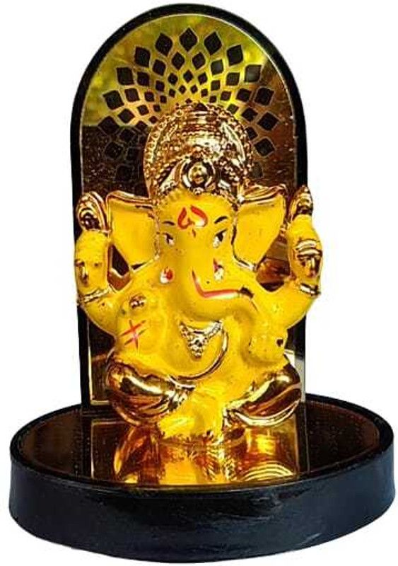 RAMASITA RAMA Art, Lord Ganesh Car Dashboard Idol/Murti/Statue Diwali Statue ] Decorative Showpiece - 9 cm  (Resin, Multicolor)