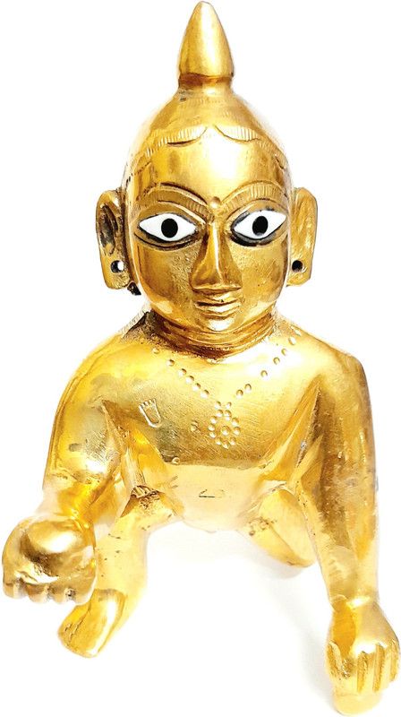 DIV Decorative Showpiece - 5 cm  (Brass, Gold)