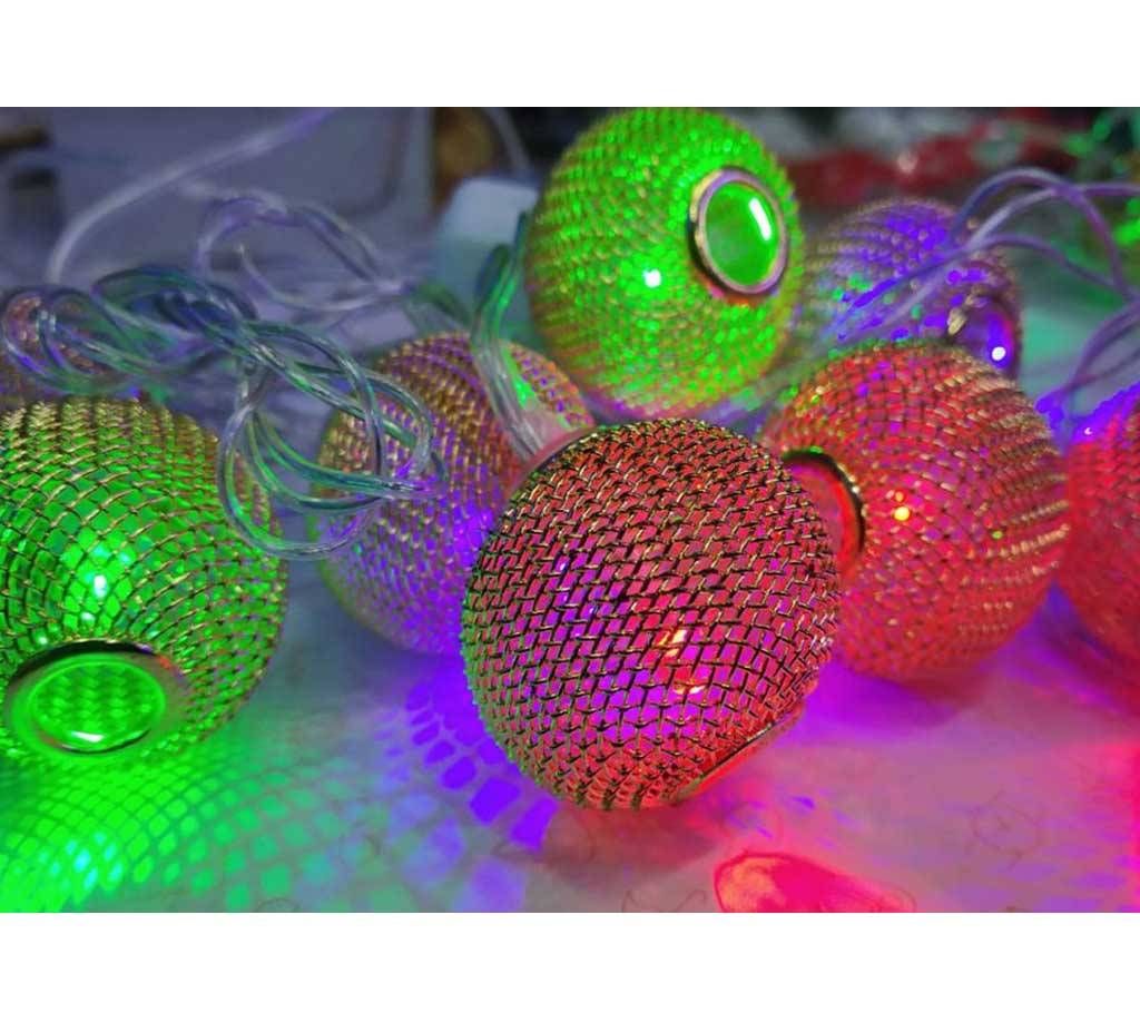 Decorative LED metal ball fairy lights