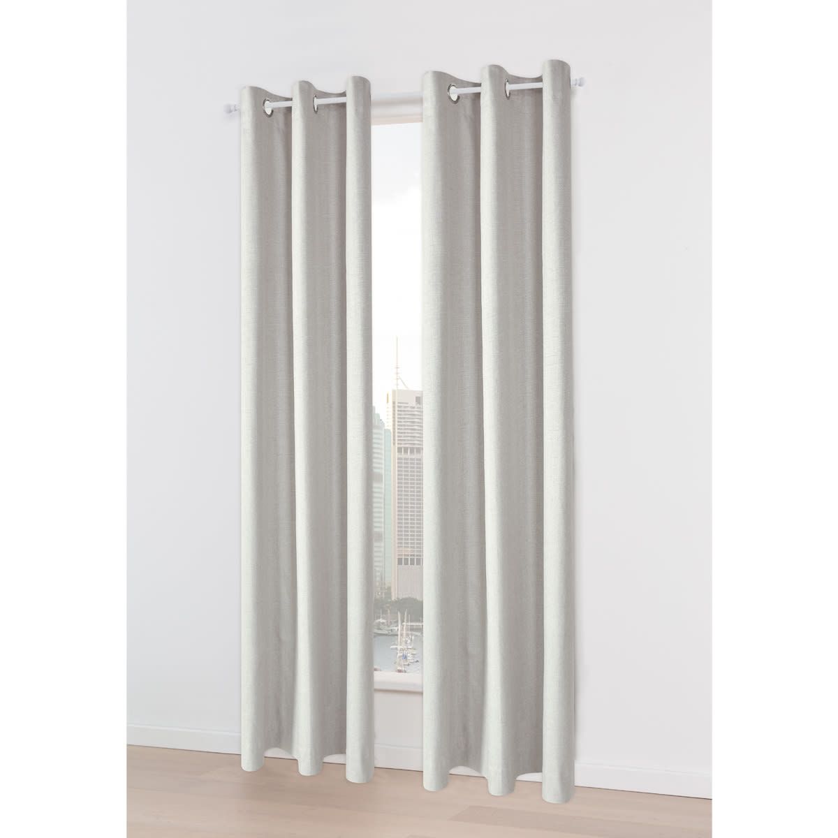 Monaco Eyelet Curtain Taupe