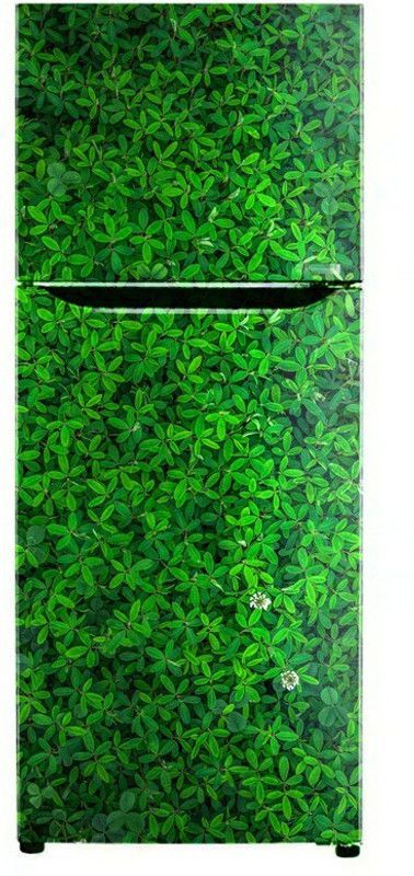 Advait Designs 60 cm Advait Designs green plants leaves flower Fridge wallpaper poster Adhesive Vinyl Sticker Fridge wrap Decorative sticker (pvc vinyl covering area 60cm X 160cm ) Self Adhesive Sticker  (Pack of 1)