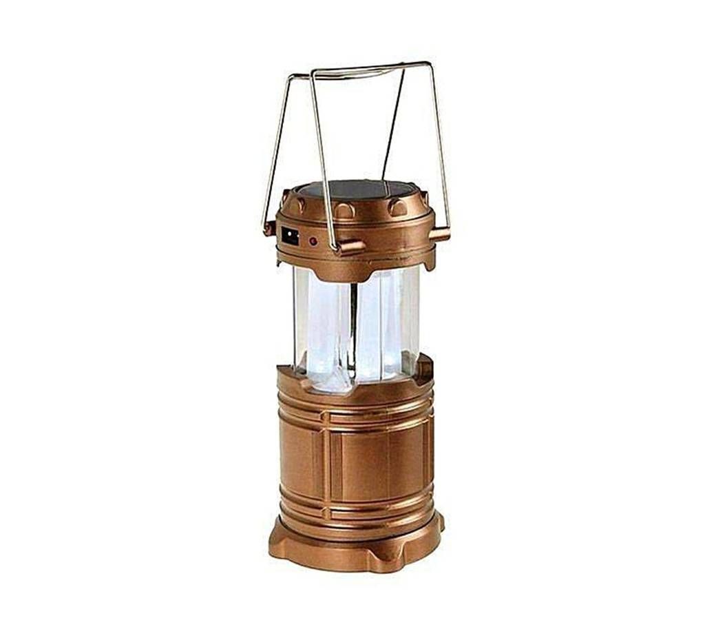 Rechargeable Solar Lamp with Power Bank - Golden
