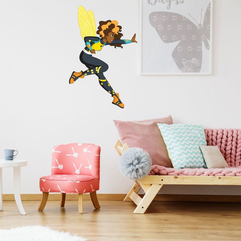 Spinn Decor Wall Decal DC Comics Bumblebee 42 cm DC Comics Bumblebee Wall Sticker Self Adhesive Sticker  (Pack of 1)