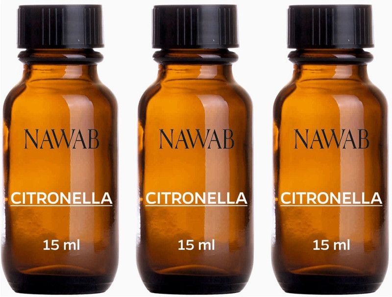 NAWAB Set of 3 Citronella essential aroma Diffuser oil(15ml each) Aroma Oil  (3 x 15 ml)
