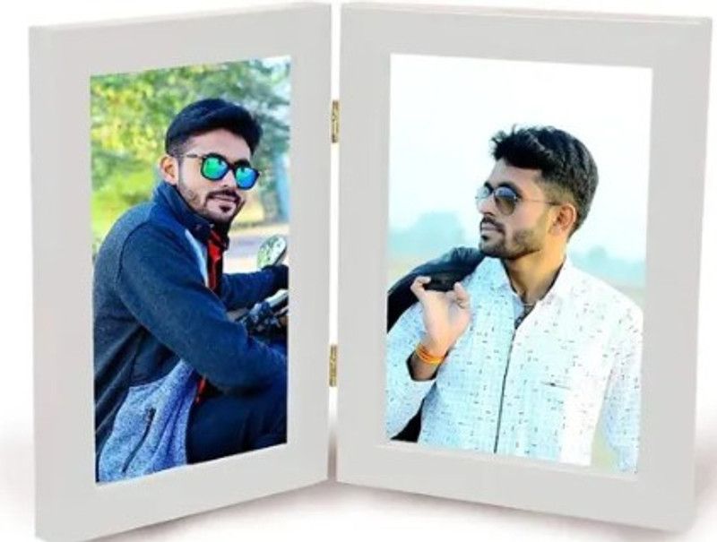 MDF Wood Personalized, Customized Gift Best Friends Reel Photo Collage gift for Friends, BFF with Frame, Birthday Gift,Anniversary Gift Table  (White, 2 Photo(s), 4*6)