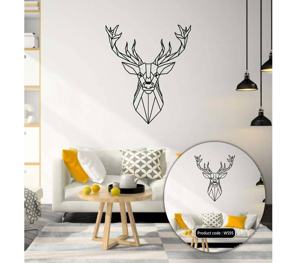 Geometric Deer Vinyl Decals High Quality Removable Wall Sticker - DDecorator
