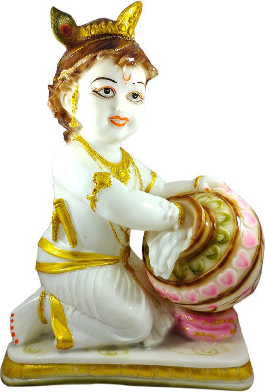 Giftibell Decorative Showpiece - 43 cm  (Marble, White)