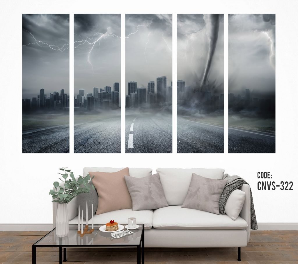 CNVS-322 Cyclone Wall Canvas Art Prints 48 inch x 24 inch