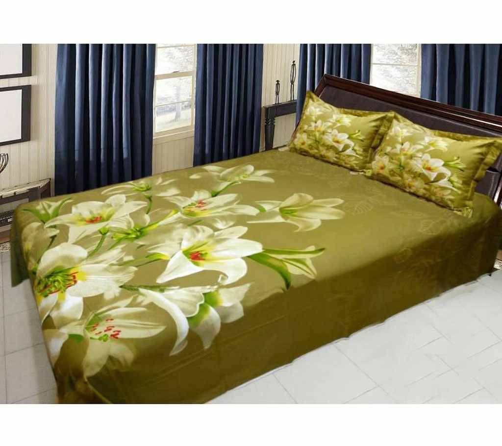 Hometex cotton double size bed sheet set