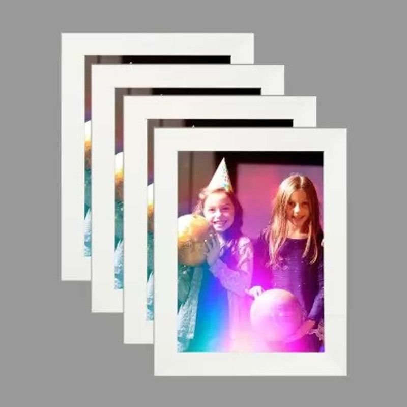 PADYAL Wood Personalized, Customized Gift Best Friends Reel Photo Collage gift for Friends, BFF with Frame, Birthday Gift,Anniversary Gift Wall  (White, 4 Photo(s), 6"x8")