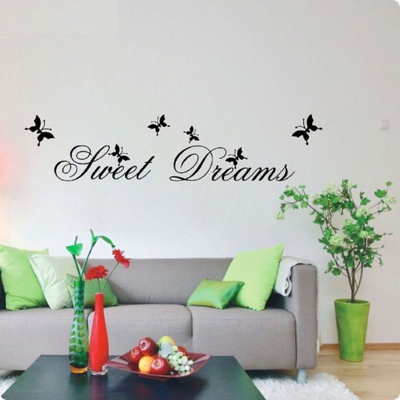 Asmi Collections 150 cm Sweet Dreams Butterflies Removable Sticker  (Pack of 1)
