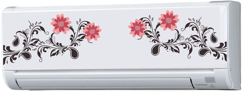 Decor hubb 101 cm Decorative AC (Air conditioner ) Sticker (16 cm x 91 cm) Self Adhesive Sticker  (Pack of 1)