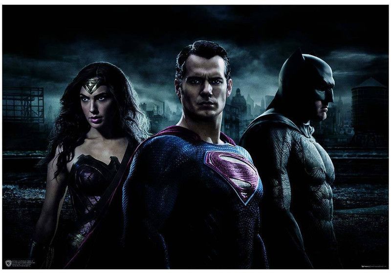 WB Official Licensed Batman VS Superman Wonder Woman Poster A4 Paper Print  (11.7 inch X 8.3 inch, Rolled)