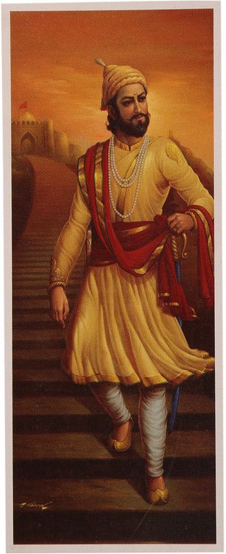 Shivaji Maharaj Fine Print Unframed Poster Fine Art Print  (40 inch X 20 inch, Rolled)