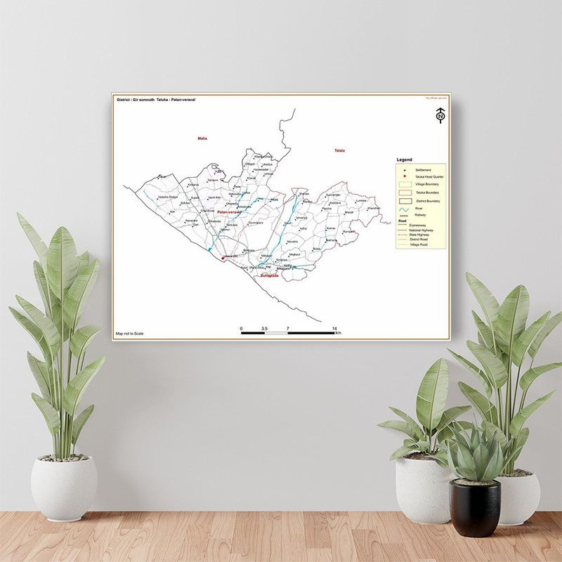 BRITISH TERMINAL 30 cm Gir Somnath DISTRICT Patan-Veraval TALUKA Self Adhesive Sticker  (Pack of 1)