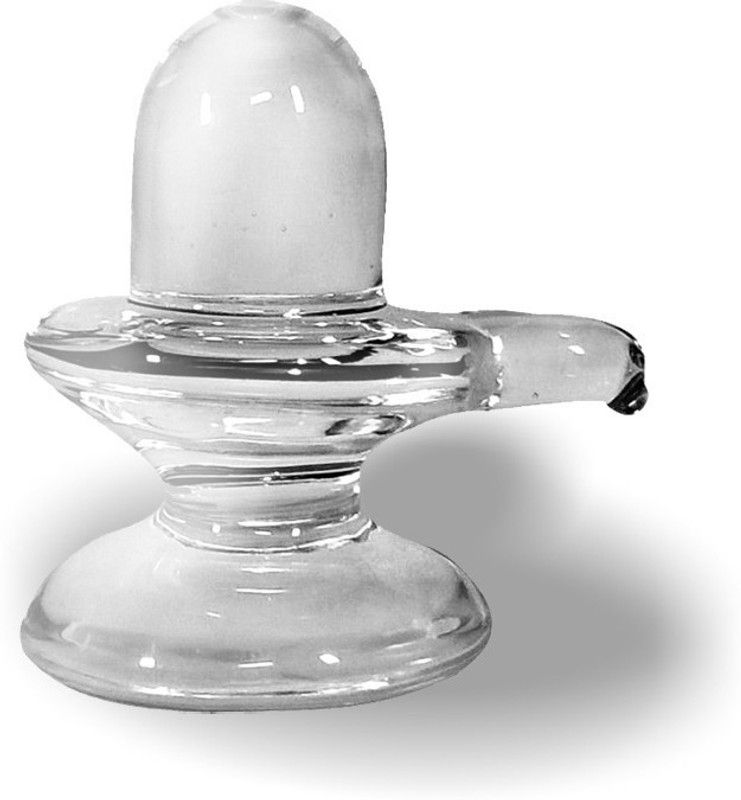 SBBCO Pure Crystal Sphatik Divine Shivling 41.2 grams Decorative Showpiece - 4.2 cm  (Crystal, Clear)