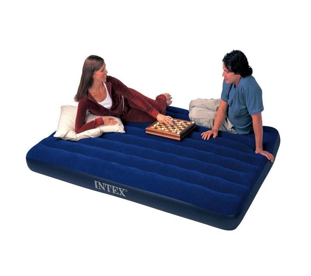 INTEX Inflatable Double Air Bed With Air Pump