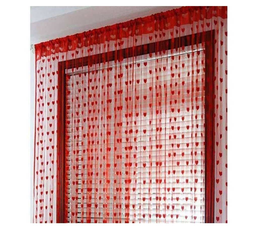 Heart Shaped net Curtain - 2pcs