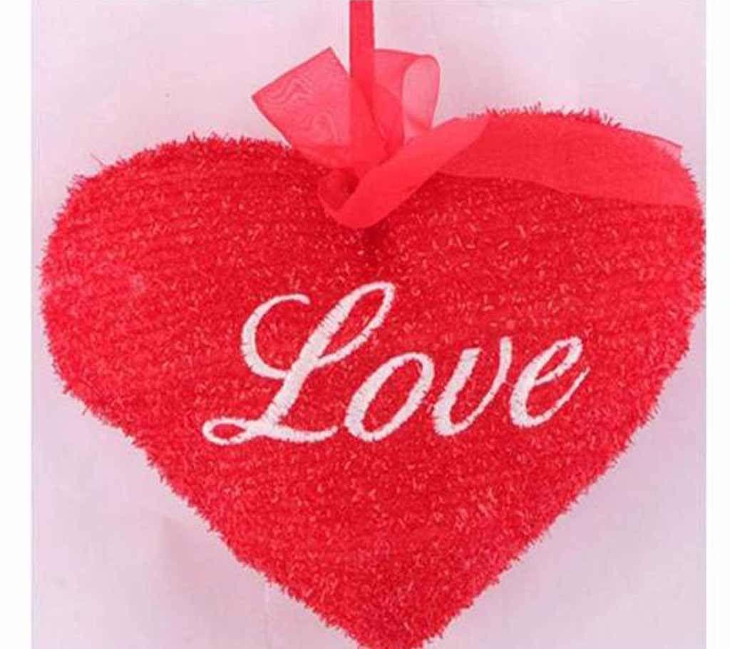 Red heart pillow big size
