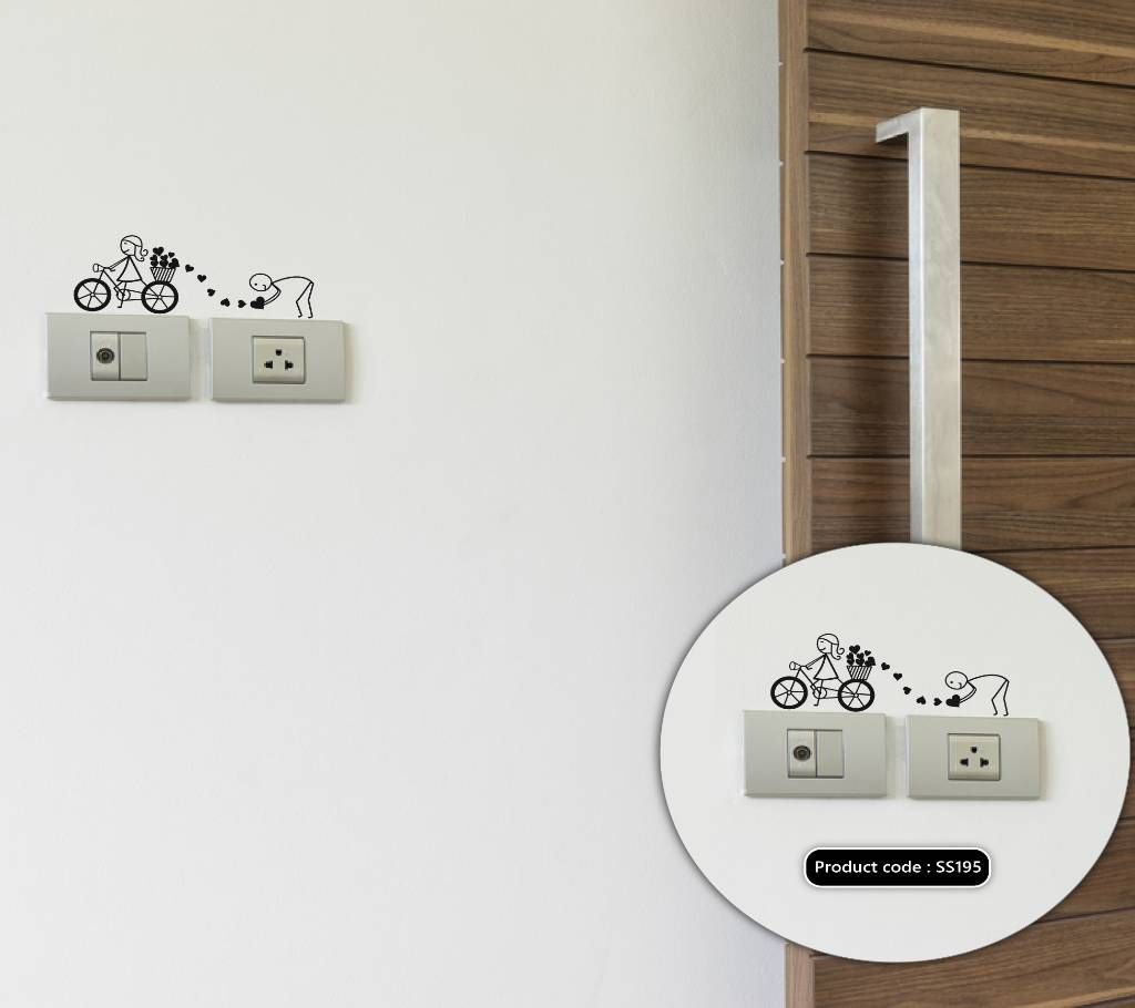 Fall in Love Switch & Socket Vinyl decals Removable Wall Sticker