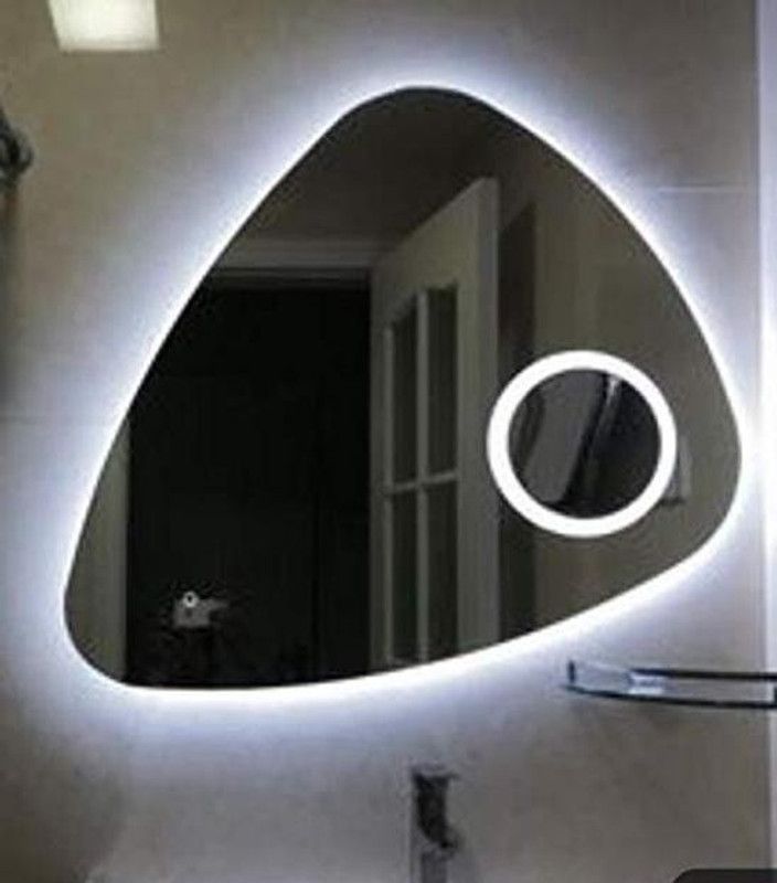 Arvind sanitary Trangal led mirror Lighted Mirror  (Designer Finish : GLOSSY)
