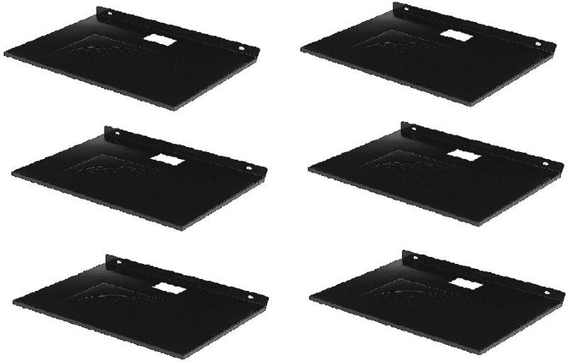 ZEPTOK Iron Wall Shelf  (Number of Shelves - 6, Black)