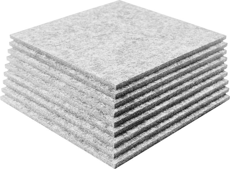 UNIDUS ACOUSTICS Square Wall Panels 1x1Ft 9mm | Soundproof Wall Panels High-Density Pack of 9  (Marble Grey)
