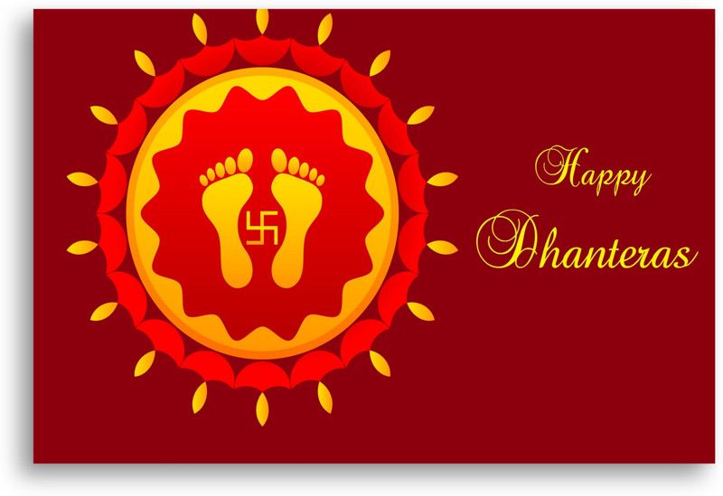 PRINTHUBS 30.48 cm Diwali Sticker Poster For Room Home office Wall Decor (Size 12x18 Inch)S18 Self Adhesive Sticker  (Pack of 1)