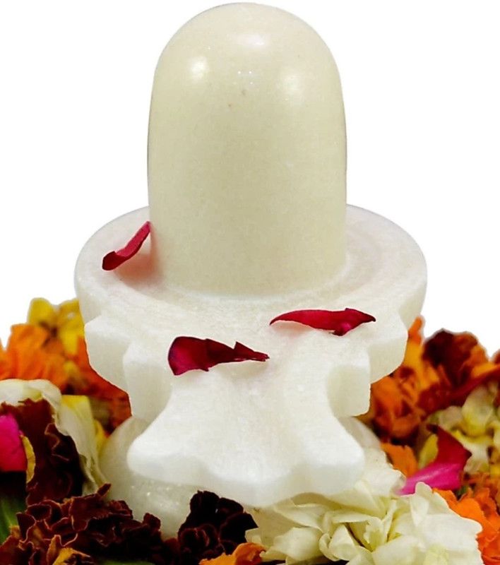 Shiv Decorative Showpiece - 12 cm  (Marble, White)